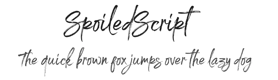Spoiled Script by Trustha Studio — Script Handwritten Font