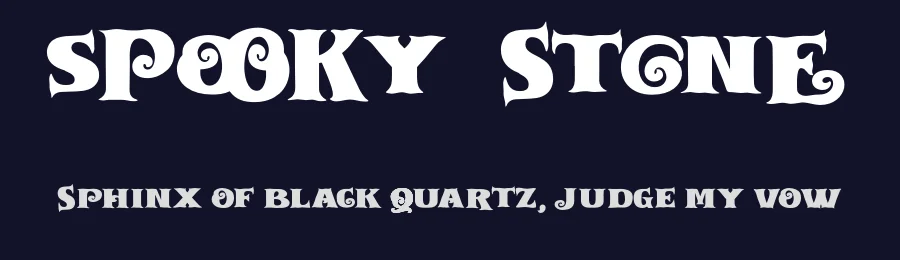 Spooky Stone by Lettersweet — Display Font — thumbnail 2