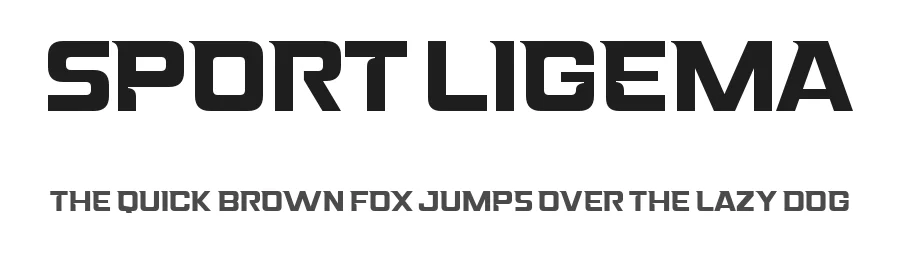 Sport Ligema — Display Font