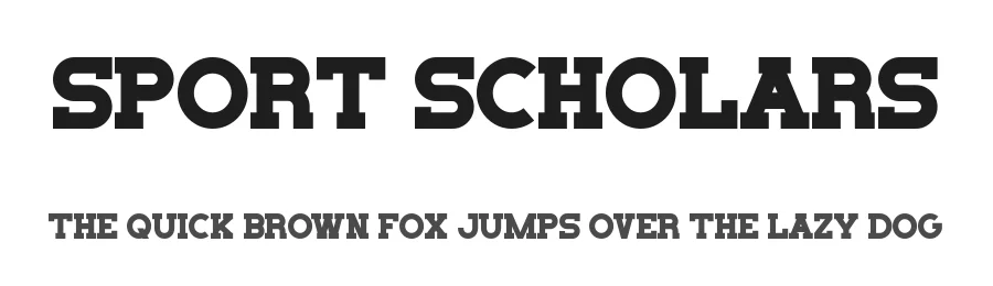 Sport Scholars by Heloyud — Display Font