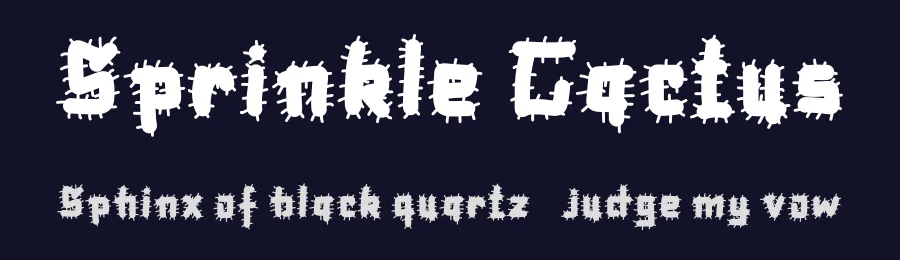 Sprinkle Cactus — Script Handwritten Font — thumbnail 2