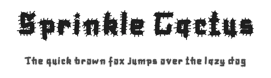 Sprinkle Cactus — Script Handwritten Font