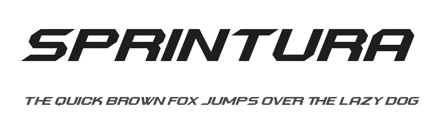 Sprintura by Dida Ahluddin — Display Font