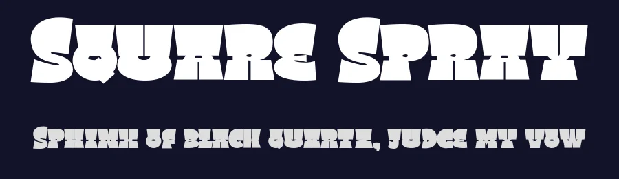 Square Spray by Bangkit Tri Setiadi — Display Font — thumbnail 2