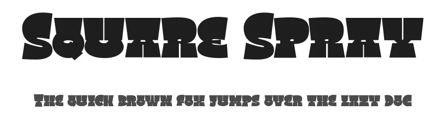Square Spray by Bangkit Tri Setiadi — Display Font