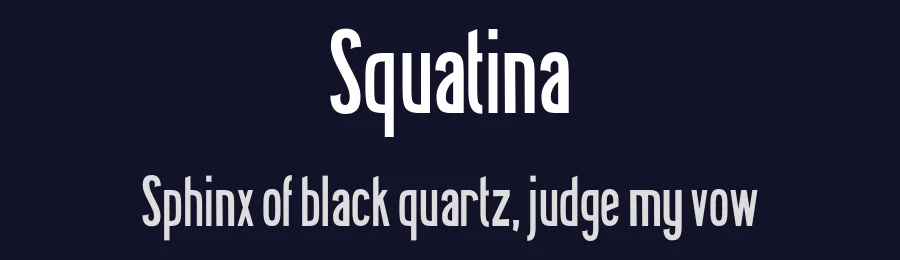 Squatina — Sans Serif Font — thumbnail 2