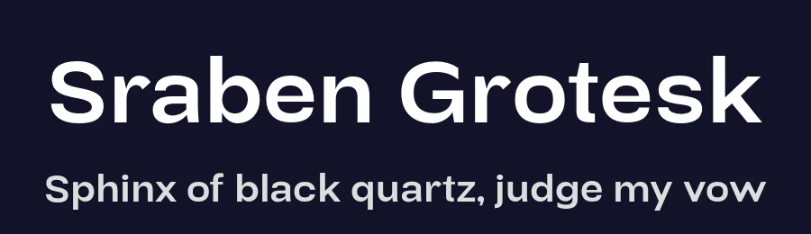 Sraben Grotesk by By Abdul Artega — Sans Serif Font — thumbnail 2