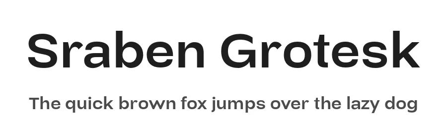 Sraben Grotesk by By Abdul Artega — Sans Serif Font