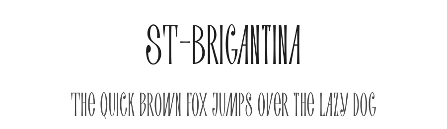 ST-Brigantina by Alexander "STAN" Shimanov — Serif Font