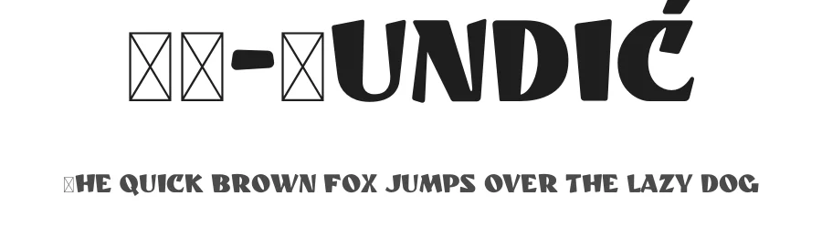 ST-Dundić by Alexander "STAN" Shimanov — Display Font