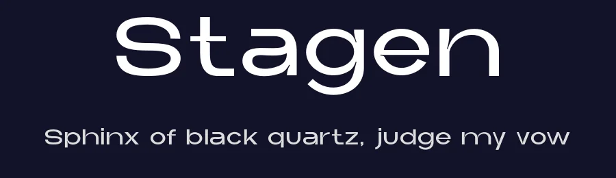 Stagen — Sans Serif Font — thumbnail 2