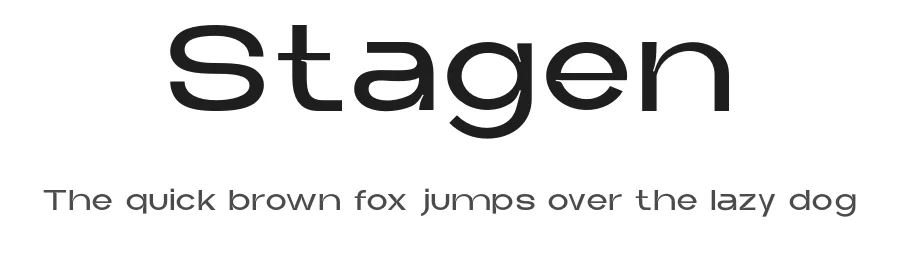 Stagen β Sans Serif Font