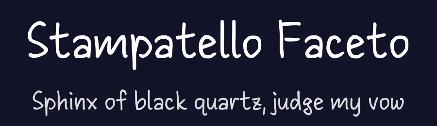 Stampatello Faceto — Script Handwritten Font — thumbnail 2