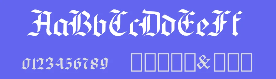Standard Blackletter — Script Handwritten Font — thumbnail 3