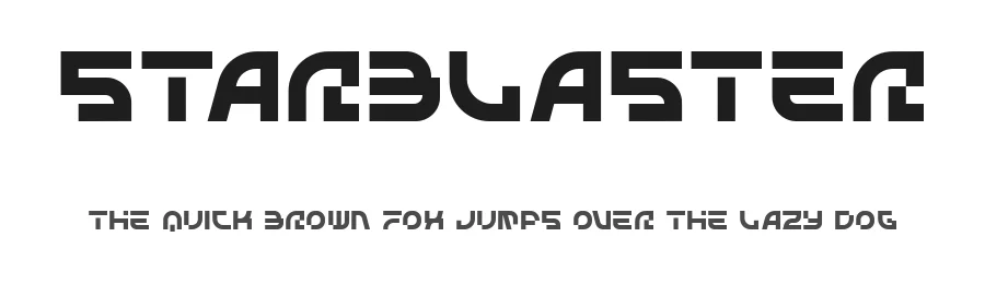 Starblaster by Sahirul Iman, Semarang, alexatype — Display Font