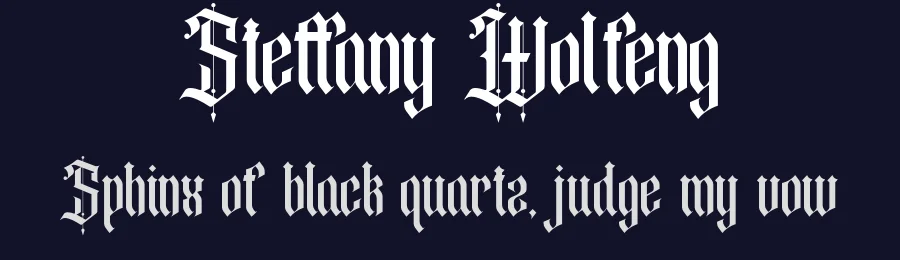 Steffany Wolfeng by Virgiawan listanto — Display Font — thumbnail 2