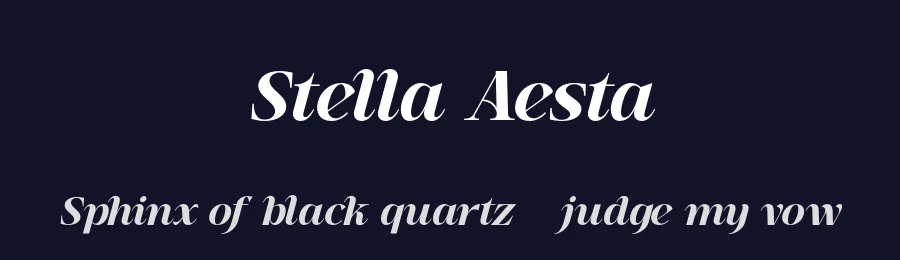 Stella Aesta by Hazzhim Rhurfata — Serif Font — thumbnail 2