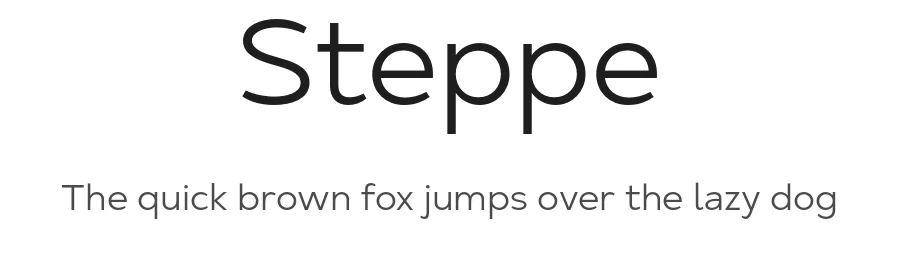 Steppe by Igor Stepanchenko — Sans Serif Font
