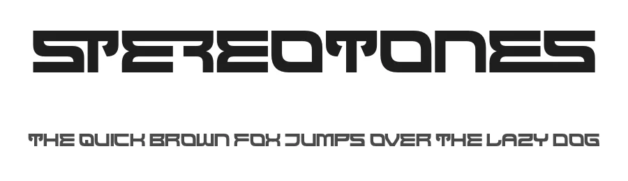 Stereotones by Dida Ahluddin — Display Font