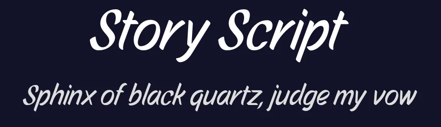 Story Script — Script Handwritten Font — thumbnail 2