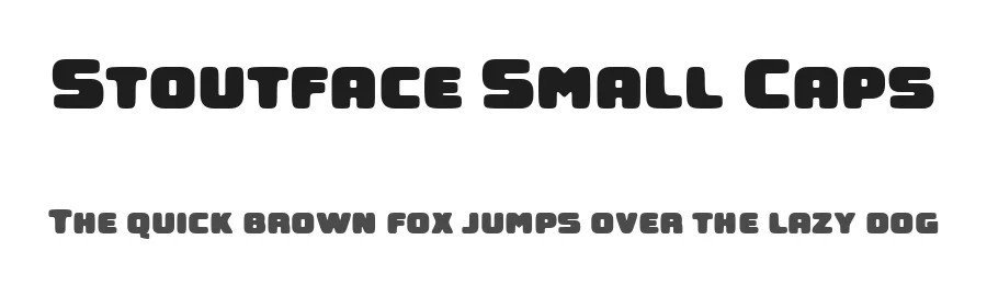 Stoutface Small Caps by Fernando Haro — Sans Serif Font