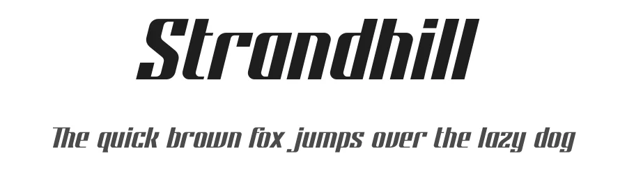 Strandhill by Pavels Lavrinovics — Sans Serif Font