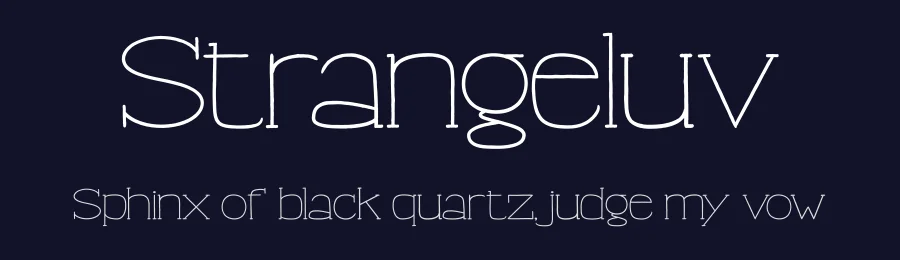 Strangeluv — Slab Serif Font — thumbnail 2