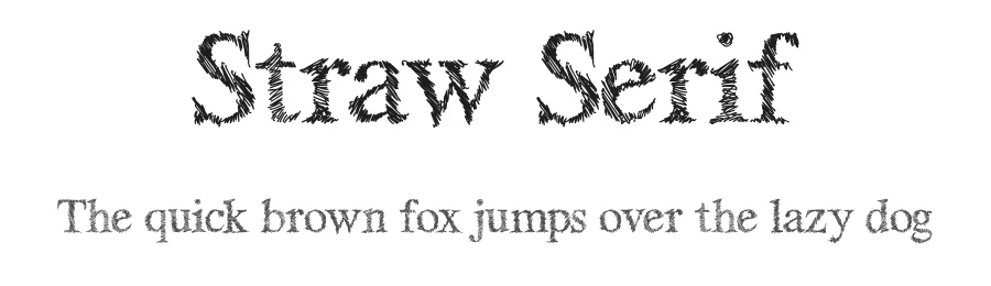 Straw Serif by Jarnawi Saja — Script Handwritten Font