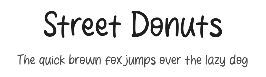 Street Donuts by Khurasan — Script Handwritten Font