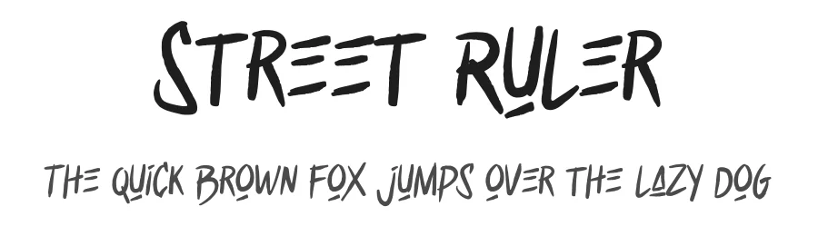 Street Ruler by Sahirul — Script Handwritten Font