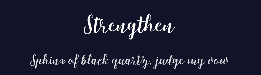 Strengthen by AreaType — Script Handwritten Font — thumbnail 2