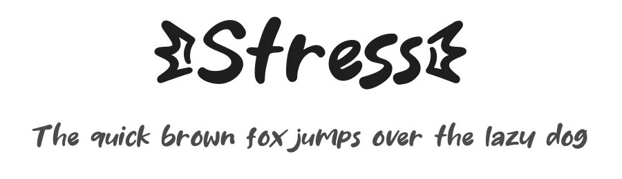 Stress by Khurasan — Script Handwritten Font