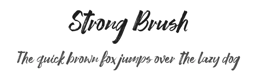 Strong Brush by Stripes Studio — Script Handwritten Font