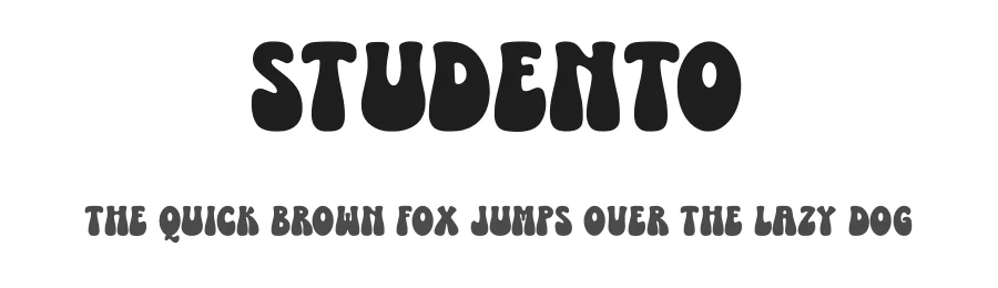 Studento by SiapGraph — Display Font