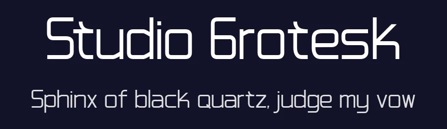 Studio Grotesk by Khairil Anwar — Sans Serif Font — thumbnail 2