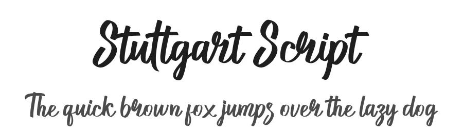 Stuttgart Script by Jani Nurman — Script Handwritten Font