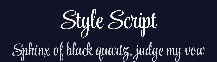 Style Script by Robert E. Leuschke — Script Handwritten Font — thumbnail 2