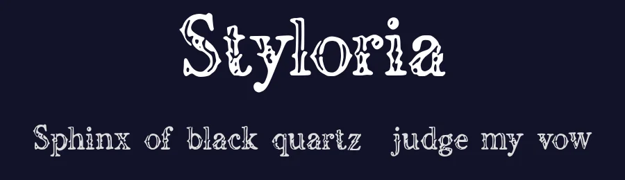 Styloria by Ilyas Yasin — Serif Font — thumbnail 2