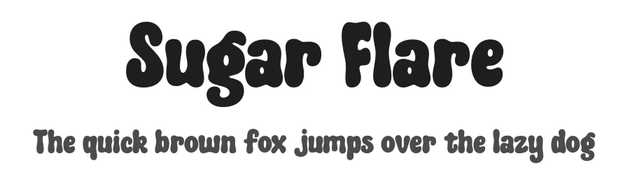 Sugar Flare by Lettersweet — Script Handwritten Font