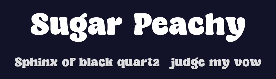 Sugar Peachy by Dharmas Studio — Display Font — thumbnail 2