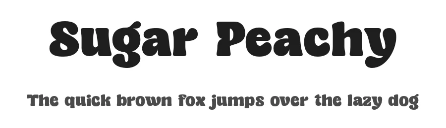 Sugar Peachy by Dharmas Studio — Display Font