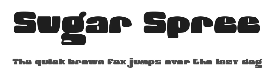 Sugar Spree by Heloyud โ Display Font