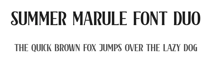 Summer Marule Font Duo by Lettersweet — Script Handwritten Font