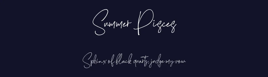 Summer Pisces by Peterdraw — Script Handwritten Font — thumbnail 2
