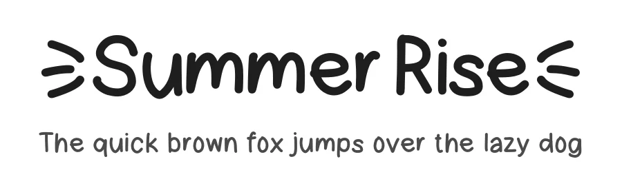 Summer Rise by MJType (Muhamad Junaid) www.mjtype.com โ Script Handwritten Font