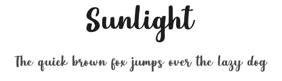 Sunlight by Jefri Dwi Alfatah — Script Handwritten Font