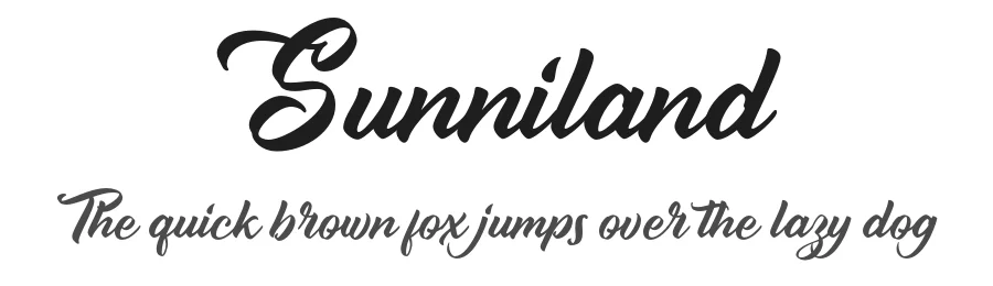 Sunniland by Vunira Design — Script Handwritten Font