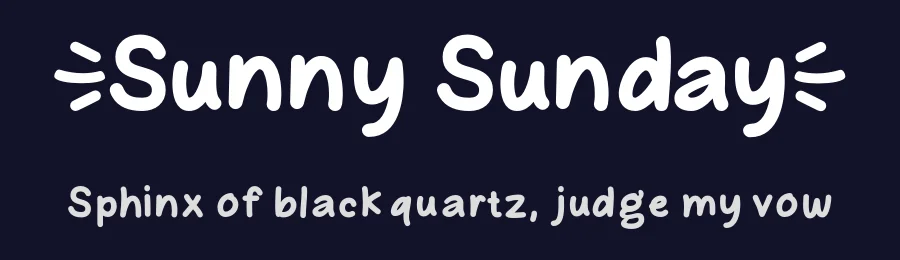 Sunny Sunday by MJType (Muhamad Junaid) www.mjtype.com — Script Handwritten Font — thumbnail 2