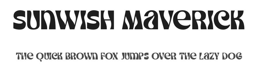Sunwish Maverick by Ahmad Ramzi Fahruddin — Display Font
