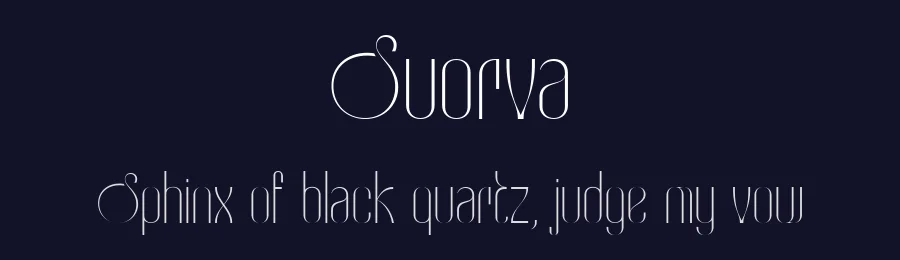 Suorva — Sans Serif Font — thumbnail 2